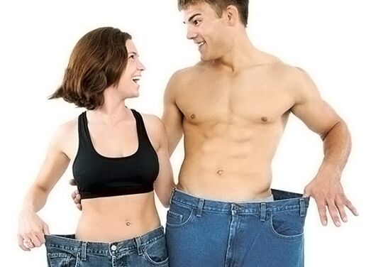 خواتین اور مردوں کے وزن کم کرنے کا نتیجہ